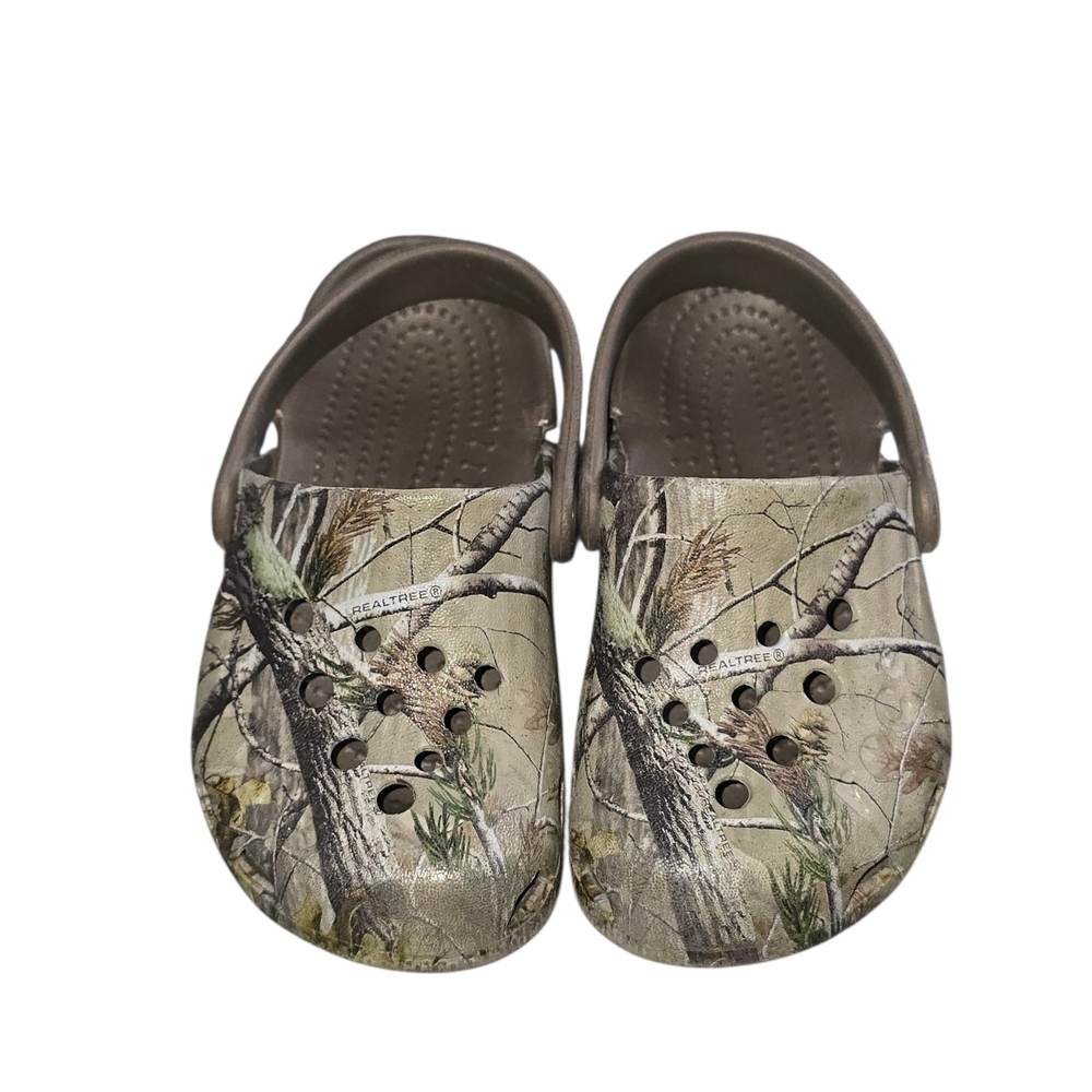 Crocs Kids Camo Realtree Kids Clog Shoe Size 8c